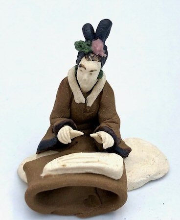 Miniature Ceramic Figurine Playing Musical Instrument - 1.75" - Culture Kraze Marketplace.com
