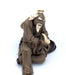 Miniature Ceramic Figurine Mud Man with Pipe - 2" - Culture Kraze Marketplace.com