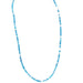 Single Strand Maasai Bead Necklace, Blue with White Accent Beads - Culture Kraze Marketplace.com