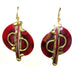 Cello Brass and Copper Earrings - Culture Kraze Marketplace.com