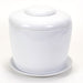 White Porcelain Ceramic Bonsai Cremation Urn with Matching Humidity / Drip Tray Round, 9” high and 9” in diameter - Culture Kraze Marketplace.com