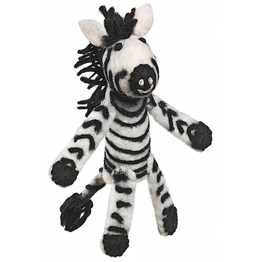 Woolie Finger Puppet - Zebra - Culture Kraze Marketplace.com