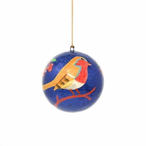 Handpainted Ornament Bird on Branch - Pack of 3 - Culture Kraze Marketplace.com