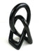 Soapstone Lovers Knot 6 inch Black - Culture Kraze Marketplace.com