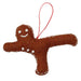Gingerbread Yogi Felt Ornament - Airplane Pose - Culture Kraze Marketplace.com