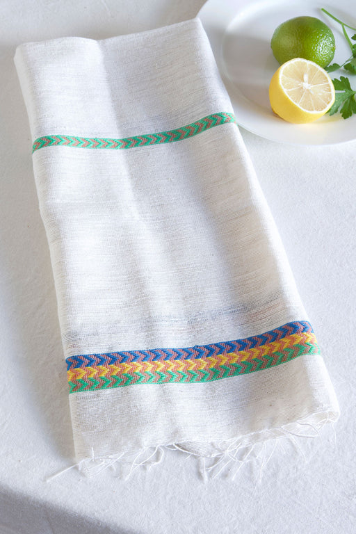 Taytu Ethiopian Cotton Hand Towel and Napkin-Fringed Home Textiles - Culture Kraze Marketplace.com