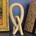 Soapstone Lovers Knot 10 inch Natural Stone - Culture Kraze Marketplace.com
