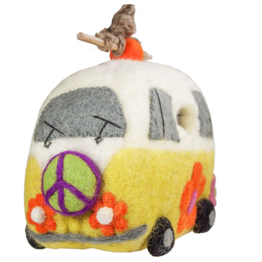 Wild Woolies Felt Birdhouse - Magic Bus - Culture Kraze Marketplace.com