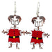 Set of 10 Dancing Girl Santa Earrings - Creative Alternatives - Culture Kraze Marketplace.com