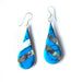 Abalone & Turquoise Striped Teardrop Earrings - Culture Kraze Marketplace.com