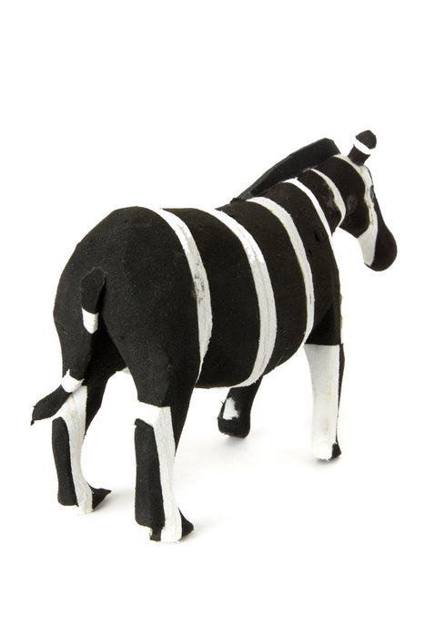 Medium Recycled Flip Flop Zebra Sculpture - Culture Kraze Marketplace.com
