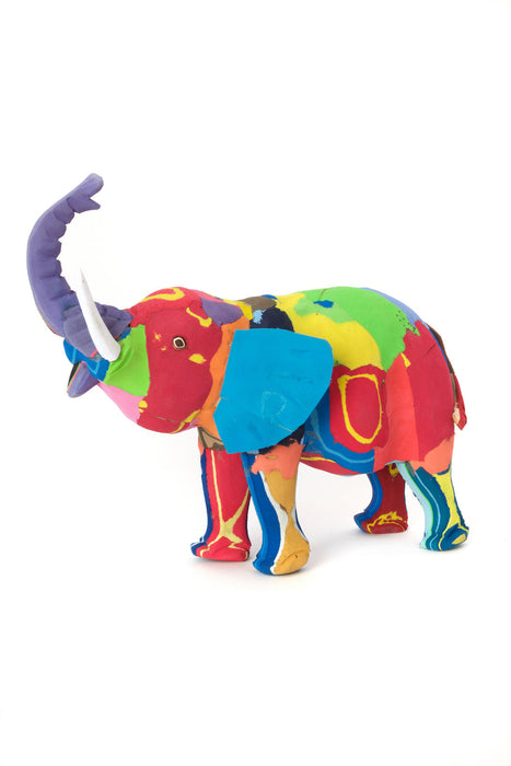 Recycled Flip Flop Elephant Sculpture - Culture Kraze Marketplace.com