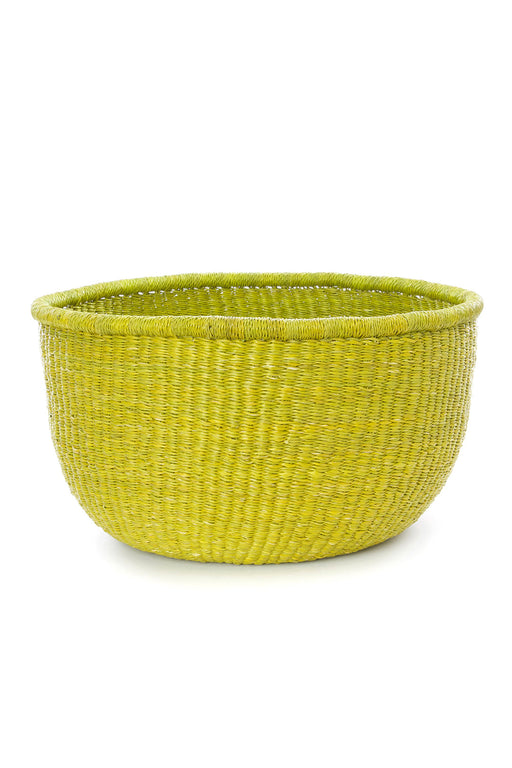 Lemon-Lime Bolga Bowl Baskets - sold singly - Culture Kraze Marketplace.com