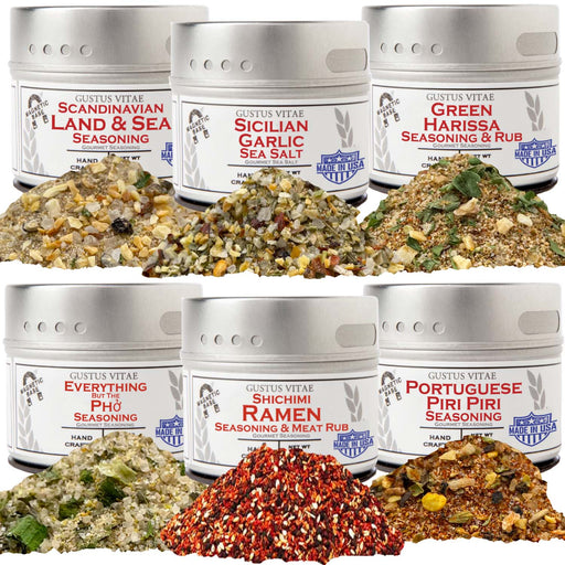 Global Foodie Favorites | World-Spanning 6 Pack Collection | Authentic Gourmet Seasonings and Spice Blends-0