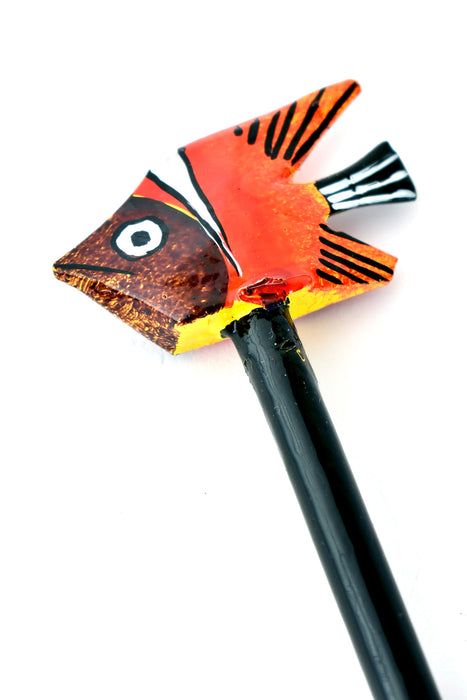Hand Painted Fish Pencil from Kenya - Culture Kraze Marketplace.com