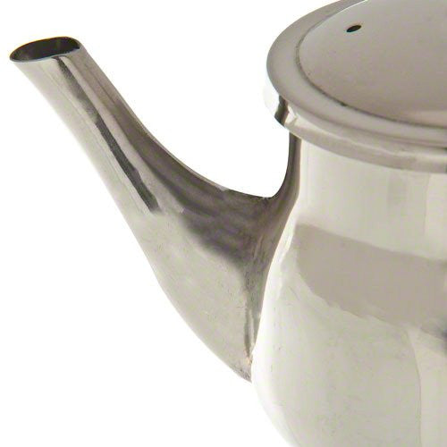 Stainless Steel Gooseneck Tea & Coffee Pot w/ Vented Hinged Lid-2