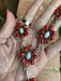 Handmade Sterling Silver Pearl & Natural Coral Necklace Set - Culture Kraze Marketplace.com