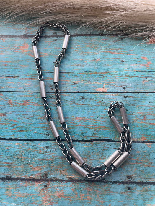 Navajo Sterling Silver Necklace & Bracelet Set