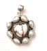Handmade Sterling Silver, Pearl & Wild Horse Heart Cluster Pendant - Culture Kraze Marketplace.com