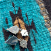 Beautiful Navajo Sterling Silver, Coral & Black Onyx Dangle Earrings Signed - Culture Kraze Marketplace.com