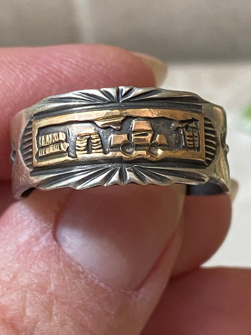 Sterling Silver Copper Story Teller Ring Size 12.5 - Culture Kraze Marketplace.com