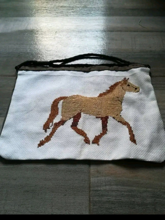 Handbag with cross stitch - Culture Kraze Marketplace.com