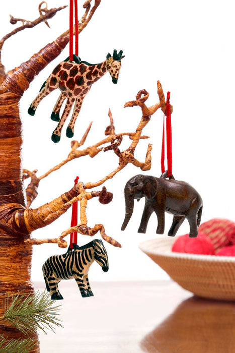 One Dozen Jacaranda Giraffe Ornaments - Culture Kraze Marketplace.com