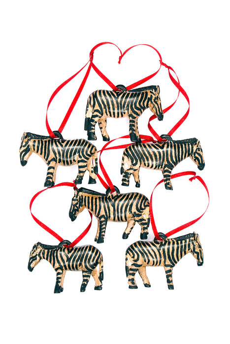 One Dozen Jacaranda Zebra Ornaments - Culture Kraze Marketplace.com