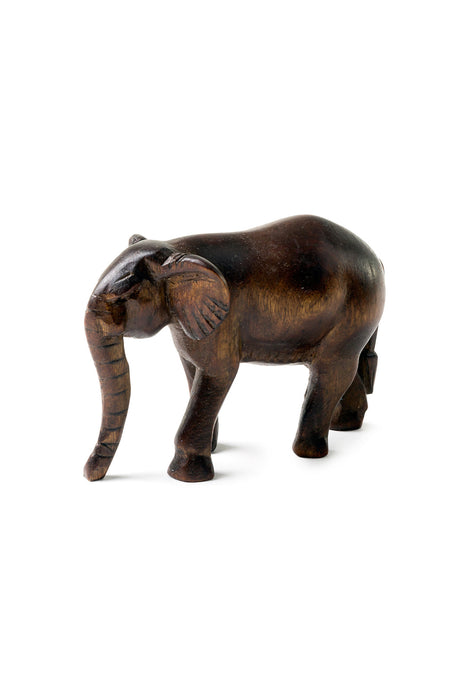 Kenyan Jacaranda Wooden Elephant Sculpture - Culture Kraze Marketplace.com