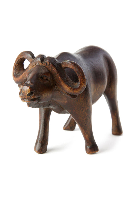 Kenyan Jacaranda Wooden Buffalo Sculpture - Culture Kraze Marketplace.com