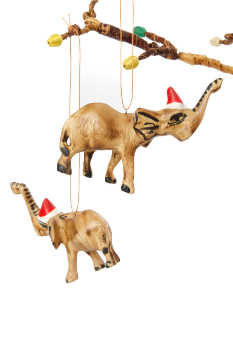 Santa's Little Elephant Helper Ornament - Culture Kraze Marketplace.com