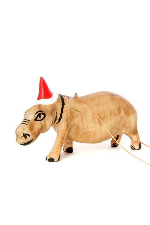 Santa's Little Hippo Helper Ornament - Culture Kraze Marketplace.com