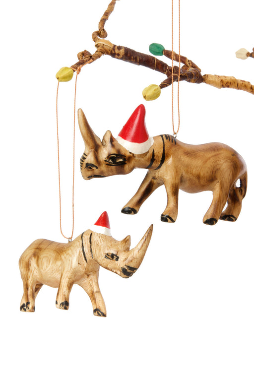 Santa's Little Rhino Helper Ornament - Culture Kraze Marketplace.com