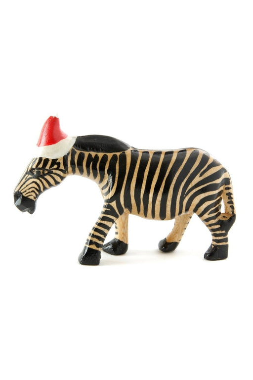 Santa's Little Zebra Helper Sculpture - Culture Kraze Marketplace.com