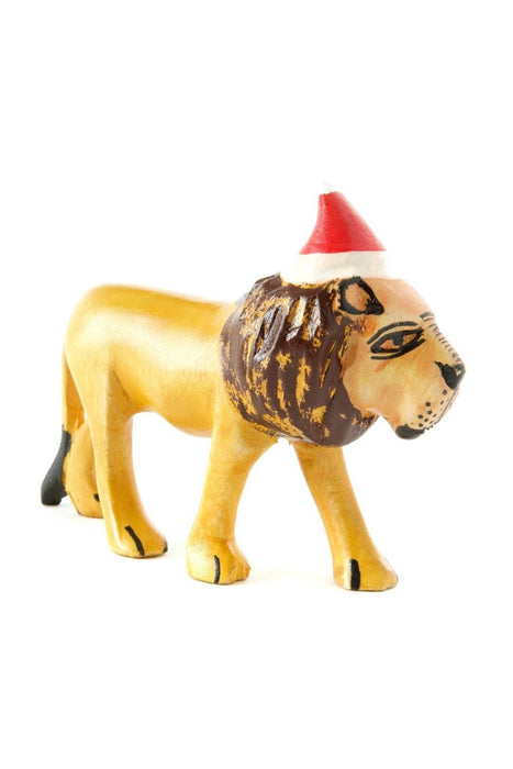Santa's Little Lion Helper Sculpture - Culture Kraze Marketplace.com