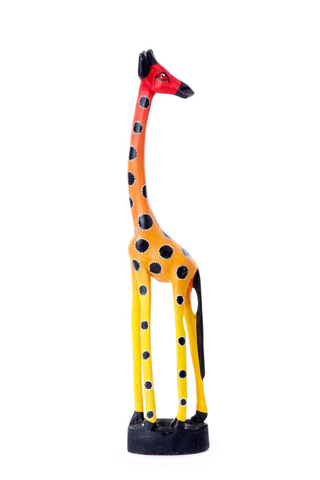 Glowing Ember Jacaranda Wood Giraffe Sculptures - Culture Kraze Marketplace.com