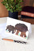 Banana Fiber Elephant Mama & Baby Note Card - Culture Kraze Marketplace.com