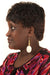 Circular White Bone Iota Earrings - Culture Kraze Marketplace.com