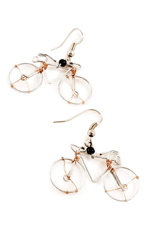 Bicycle Wire Earrings - Culture Kraze Marketplace.com