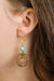 Kenyan Shilling and Turquoise Bead Earrings - Culture Kraze Marketplace.com
