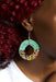 Mint Green and Rainbow Maasai Celebration Circle Earrings - Culture Kraze Marketplace.com