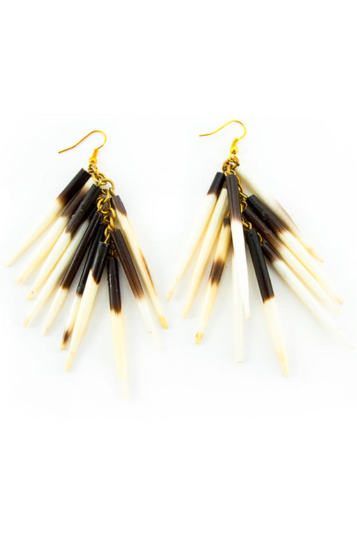 Kenyan Porcupine Quill Earrings - Culture Kraze Marketplace.com