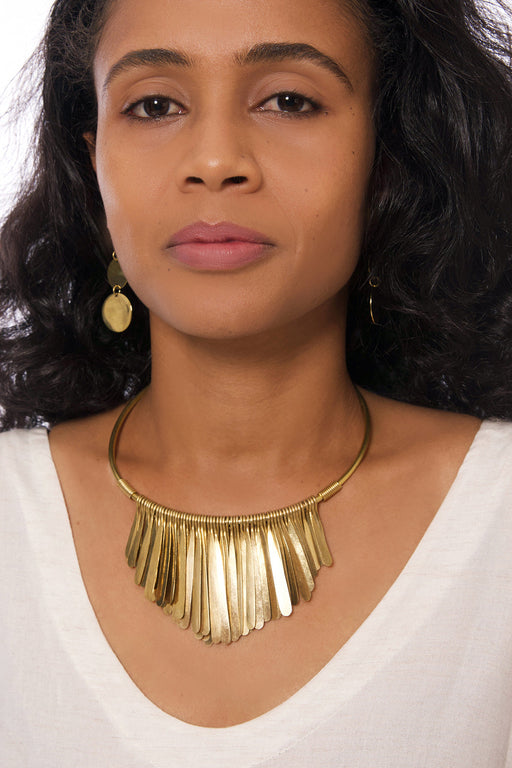 Onyesha Brass Necklace from Kenya - Culture Kraze Marketplace.com
