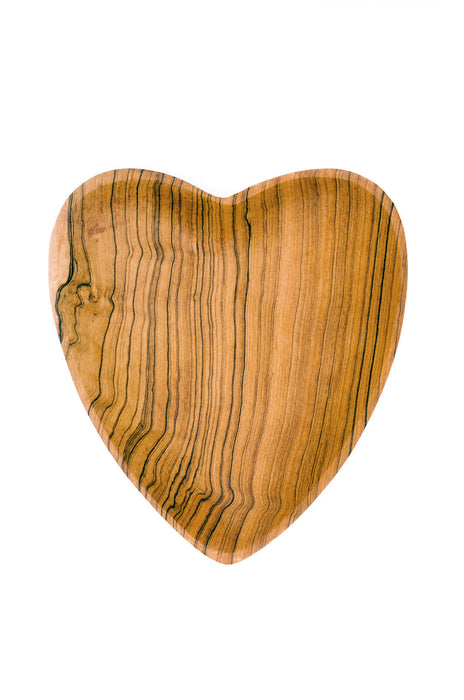 Set of Two Olive Wood Heart Dishes - Culture Kraze Marketplace.com