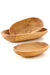 Set of Three Wild Olive Wood Serving Bowls - Culture Kraze Marketplace.com