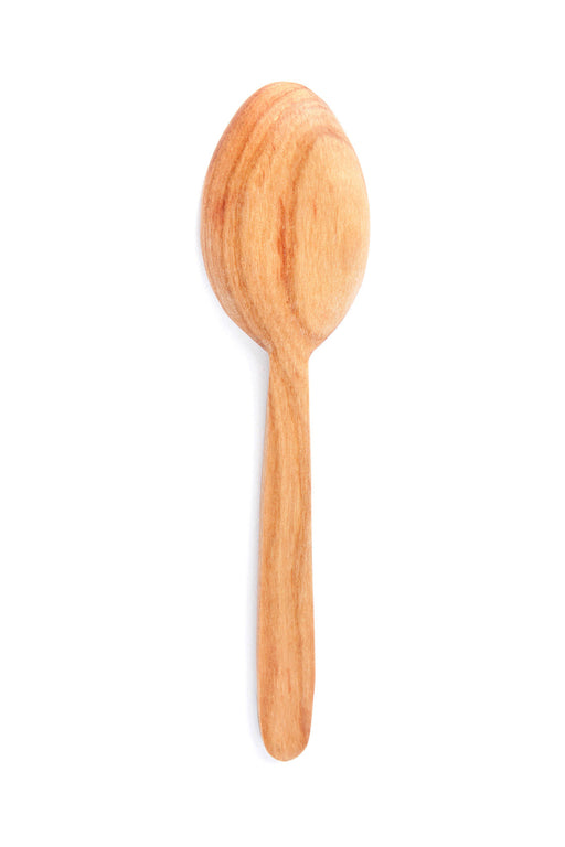 Wild Olive Wood Soup Spoon with Bone Inlay - Culture Kraze Marketplace.com