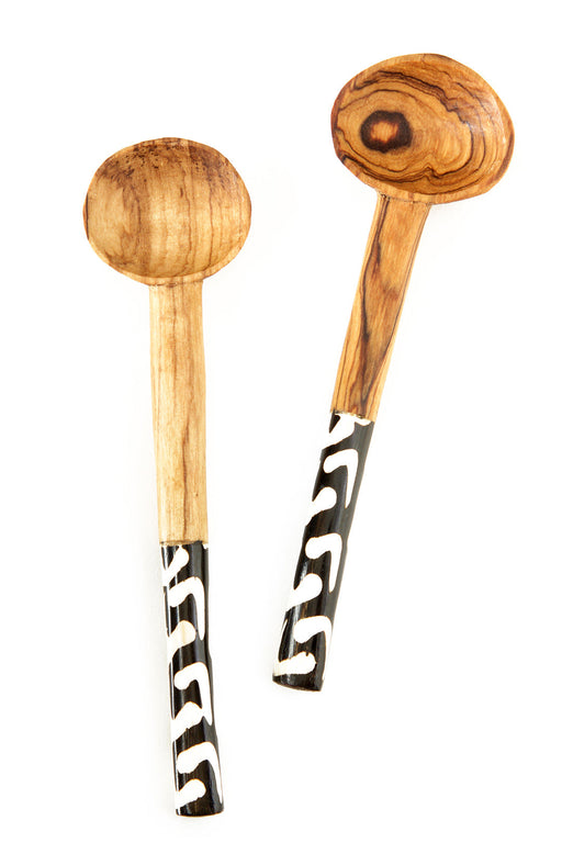 Hand Carved African Olive Coffee Spoon - Culture Kraze Marketplace.com