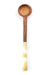 Wild Olive Wood Spoon with Golden Batik Bone Handle - Culture Kraze Marketplace.com