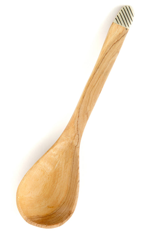 Kenyan Wild Olive Wood Cultured Serving Spoon - Culture Kraze Marketplace.com