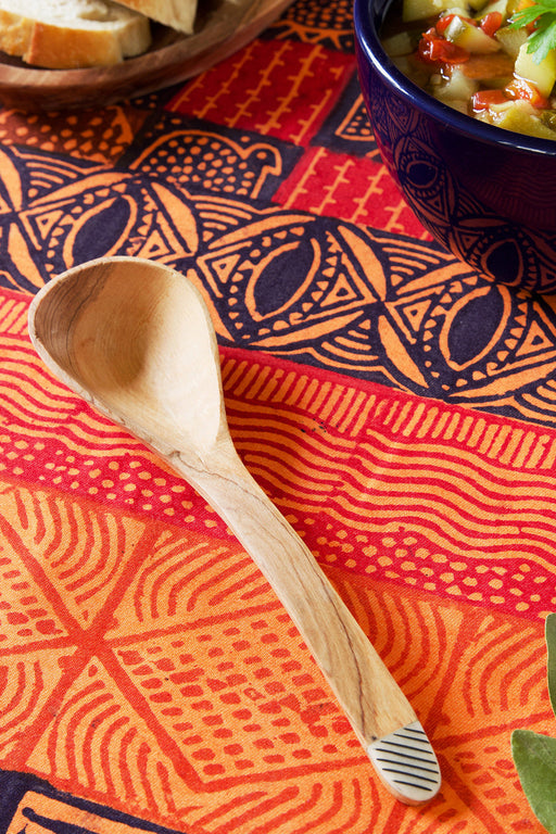 Kenyan Wild Olive Wood Cultured Serving Spoon - Culture Kraze Marketplace.com